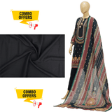 Surmawala Lawn | Printed Fabric 3 Piece Unstitched + Surmawala Gents Unstitched Wash & Wear Suit