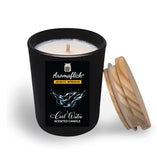 Cool Water Scented Candle in Black Glass – Bold & Refreshing Fragrance