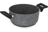 Illa Planeta 20 cm Induction Casserole with 2 Handles, 100% Recycled Aluminium, Made in Italy
