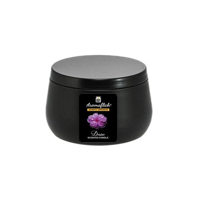 Desire Scented Candle in Black Tin