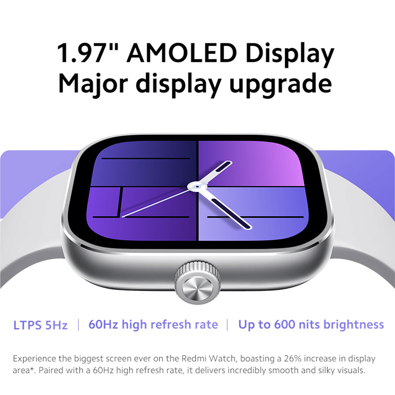 Redmi Watch 4 Smart Watch Ultra Large 1.97'' AMOLED Display Upto 20 Days Battery Life Support 5-system