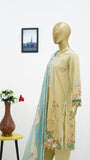 Surmawala Lawn | Printed Fabric 3 Piece Unstitched Collection - (Article 9) + Surmawala Sanan For Women EAU DE PARFUM - 50ML