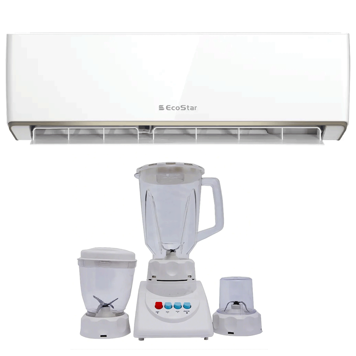 EcoStar AC 2.0 TON Inverter Duke Series (Heat & Cool) + Premium 3 in 1 Blender Grinder Mixer
