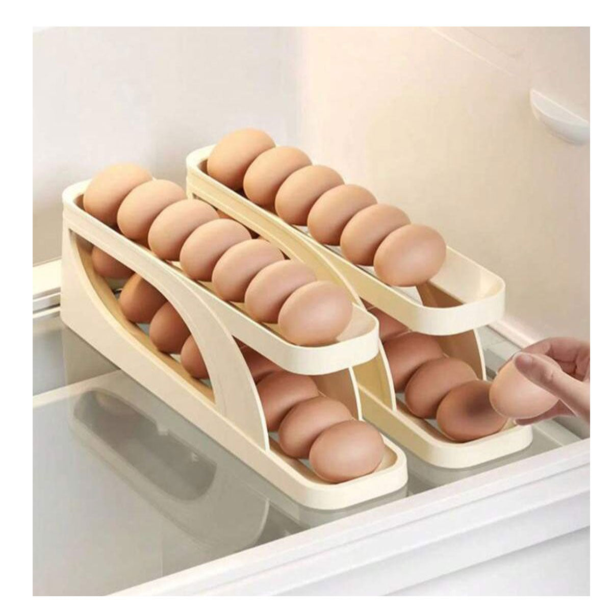 Double Layer New Scrolling Egg Tray - Each