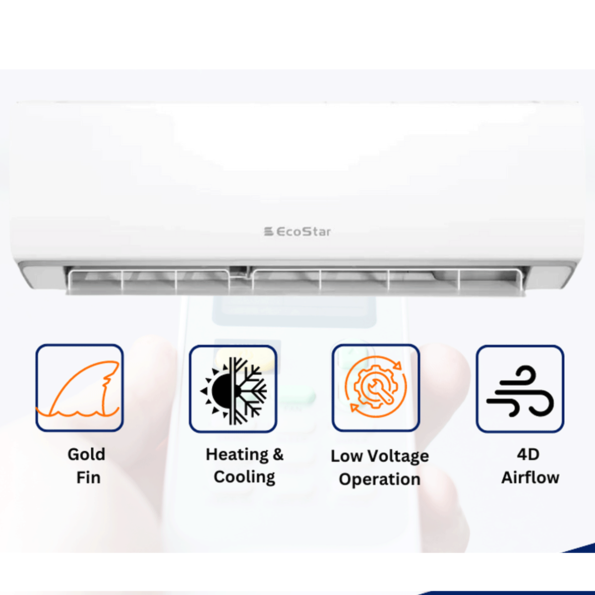 EcoStar AC 1 TON Inverter Emperor Series (Heat & Cool)