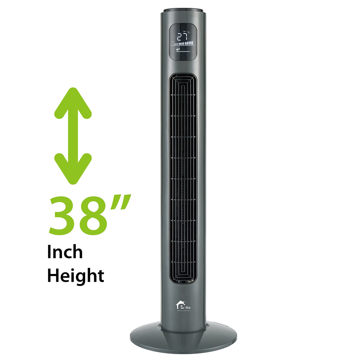 E-Lite ETF-002 – TOWER FAN – 38″INCH – BLACK