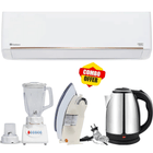 Dawlance Air Conditioner Frost Inverter 20 DC Inverter 1.25 Ton  Split AC Cool Only 14000 BTU + Free Electric Kettle + Free 2 in 1 Blender + Free Iron