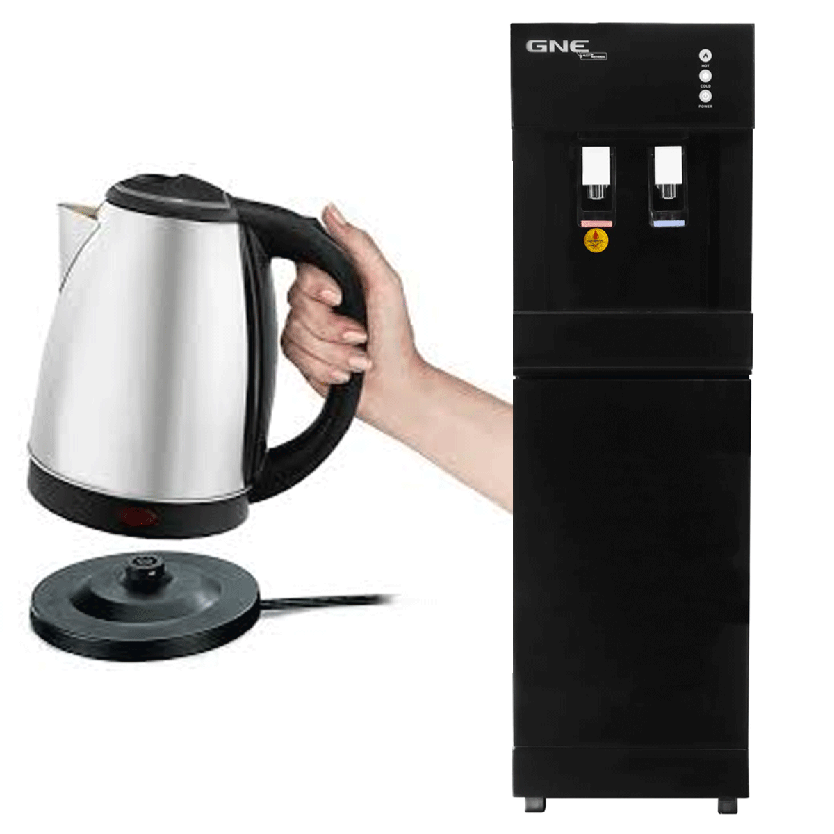 Gaba National Water Dispenser Without Fridge - GN-0919 + Premium Electric Kettle