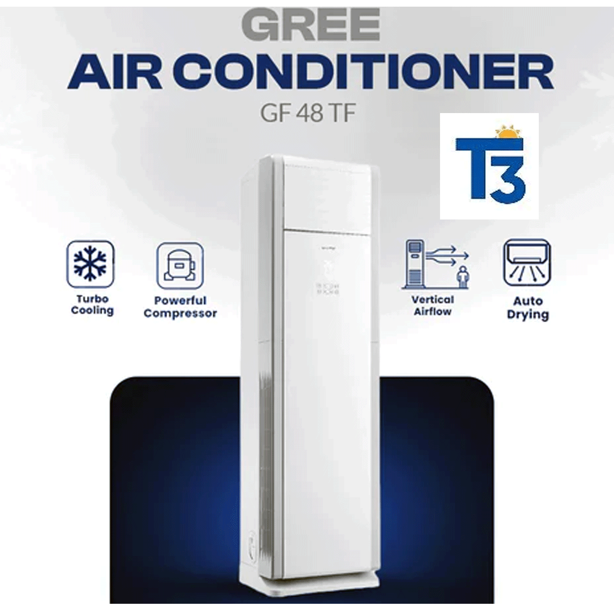 Gree Floor Standing 4 TON - 48TF T-FRESH (COOL ONLY) - T3