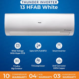 Haier Inverter AC | Model 13HFAB-W 1 Ton Thunder T3 Series DC Inverter | Heat And Cool | Latest Model with T3 Ultra Big Size Outdoor