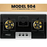 Hanco Model 504 Stainless Steel Dynamold Heavy Grill Burners + SG Deluxe Automatic Iron