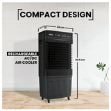 Hanco Rechargeable AC/DC Air Cooler – Model HRC-1000 AC/DC + Sogo Rechargeable Light JPN-378 + Premium Egg Beater