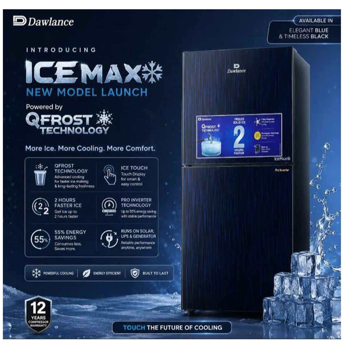 Dawlance 9173 Ice Max Inverter 13 CFT Refrigerator