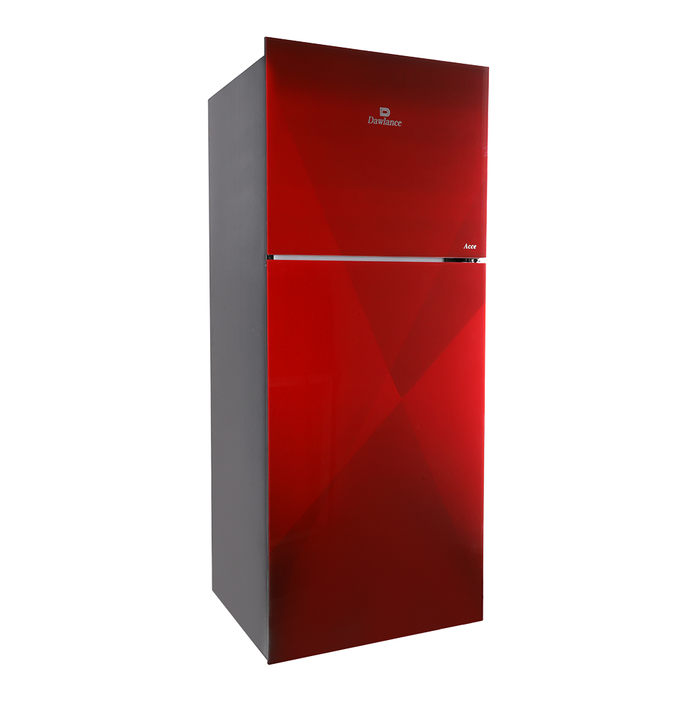 Dawlance 9173 ACCE Coral Red Double Door Refrigerator 12 Cubic Feet Hybrid Cooling