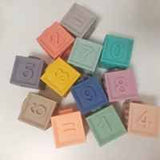 RUBBER CUBE BLOCKS 9PCS (item no V6373)