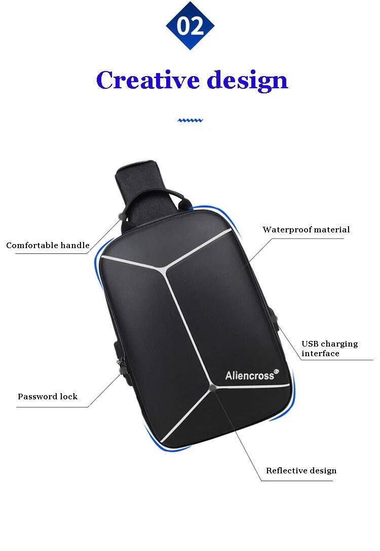 Cross body Bag - USB charging Bag