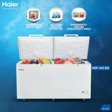 HAIER I Deep Freezer - Model HDF 545 DD Non-Inverter (19 Cubic Feet) -Double Door - Jumbo Full Freezer | 100 Copper Evaporator | 100 Hours Freezing Retention