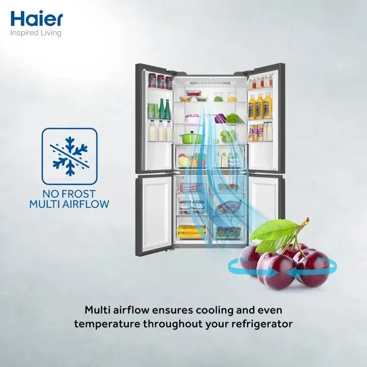 Haier Refrigerator - HRF-578 TBG(Glass Door)T-DOOR-DESIGN- Twin Inverter Technology-(20 Cubic Feet)-HCS Freshness Technology-No Frost Multi Air flow