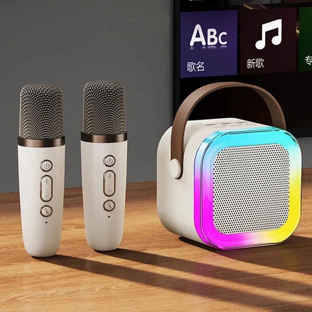 Portable Wireless Speaker With Dual Microphones
