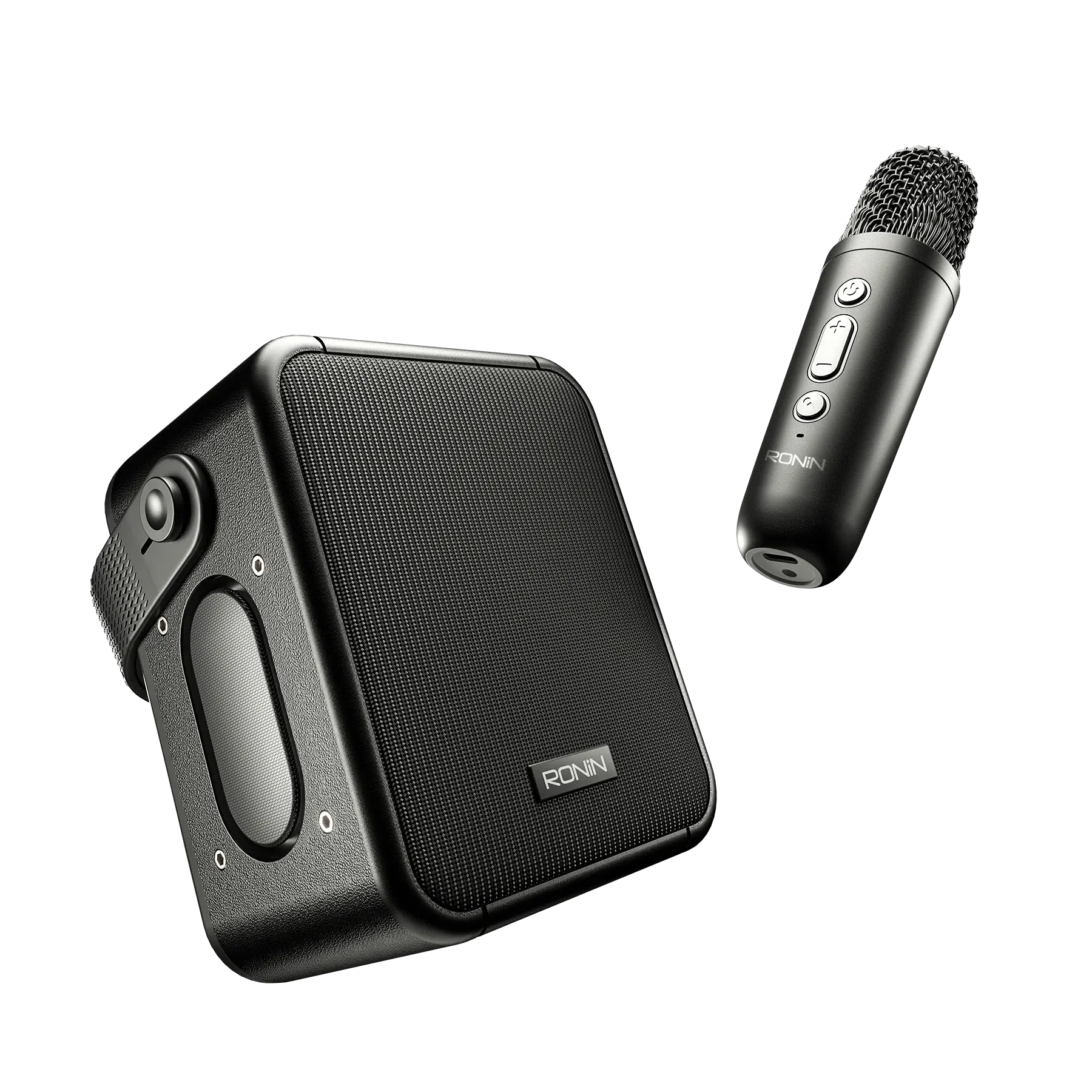 Ronin Beat Box Speaker  Dual Woofers | Heavy Bass With Wireless Karaoke Mic