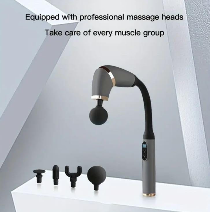 U-Shaped Massage Gun Deep Tissue with Extended Handle for Neck, Shoulder, Leg