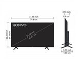 KONVO QLED TV 32G3X – 32 Inch Smart Google TV