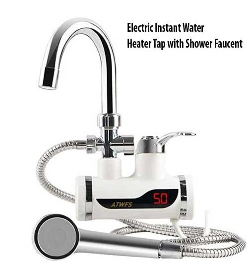 Electric Faucet Tap Water Heater with Shower