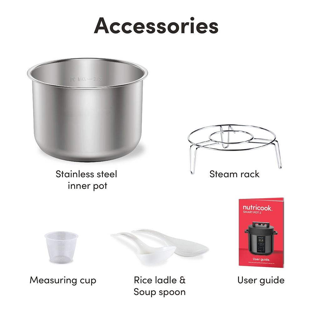 Nutricook Smart Pot 2 1000W 6-Liters Black NC-SP204K