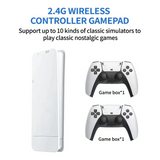 M15 Game Stick 4K Console 64GB with Dual 2.4G Wireless Controllers – 20000 Games