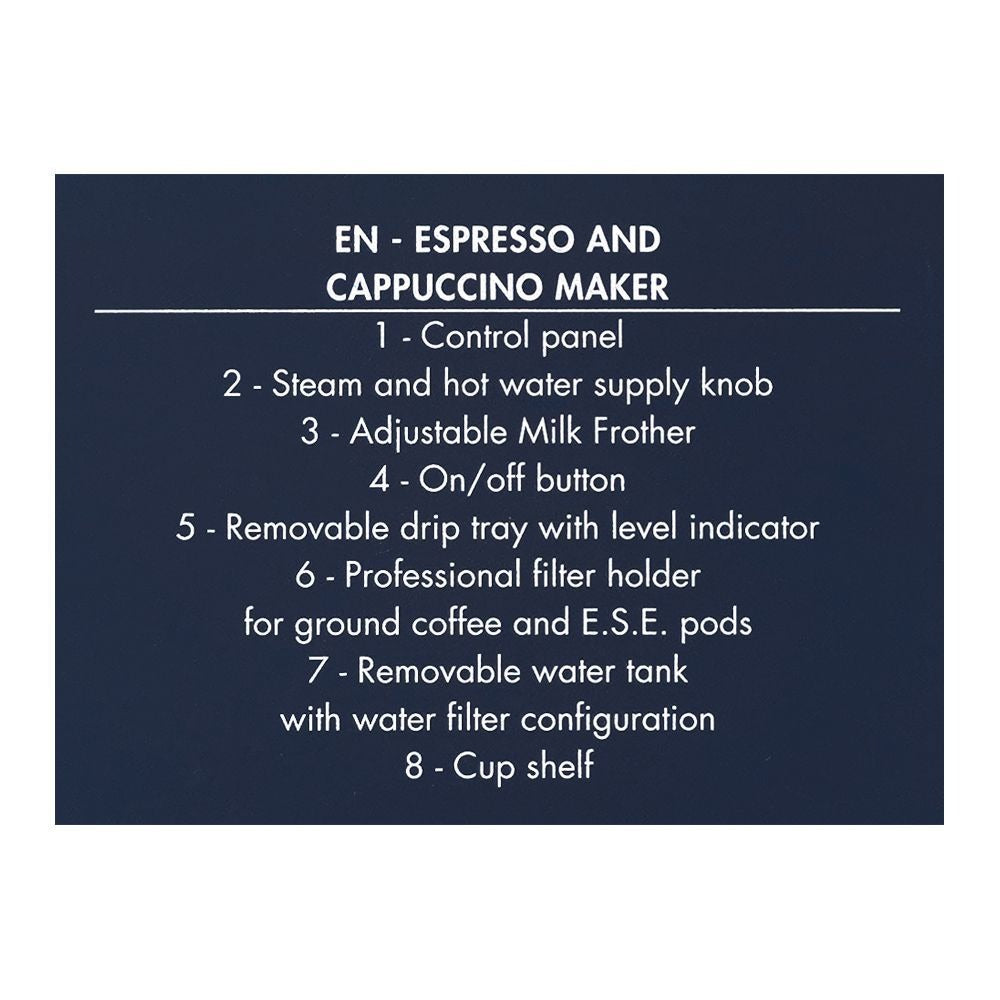 DeLonghi Dedica Style Espresso & Cappuccino Coffee Machine, EC-685