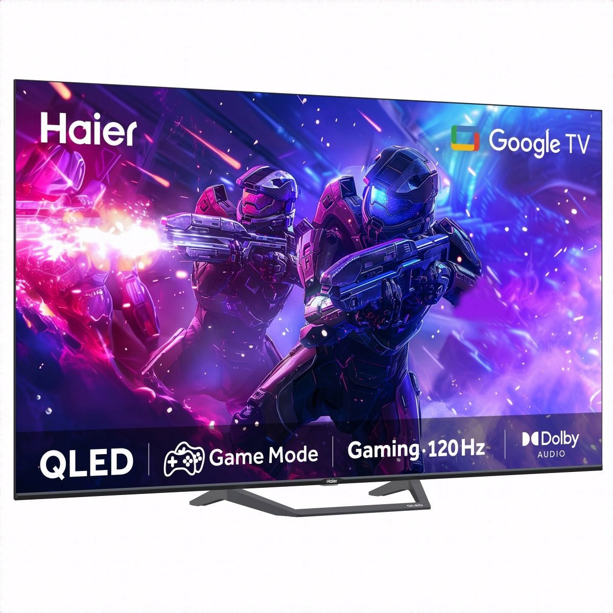 Haier LED TV - 43" Voice Control QLED Google TV | 4K UHD | Model H43S80EUX- Google TV