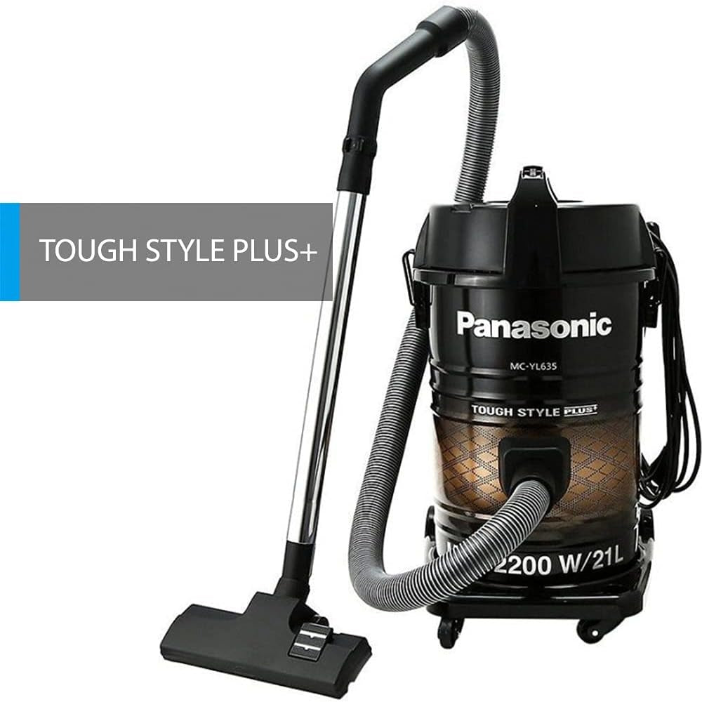 Panasonic 2200W Vacuum Cleaner with 21L Dust Capacity Tank & Anti-bacteria filter includes. MC- YL635