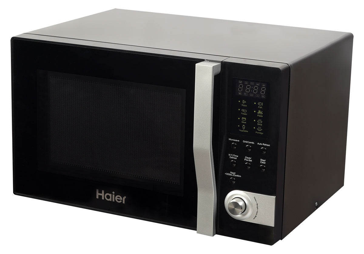 Haier 32L Grill HMN-32100BEGB (Large Capacity + Touch Press + Internal Light + Pull Handle Door) Microwave Oven