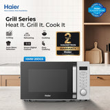 Haier 20L - HMW-20DGS - 20L Digital Grill Microwave Oven (Defrost Function - Multi Cooking Function - Cooking end signal)