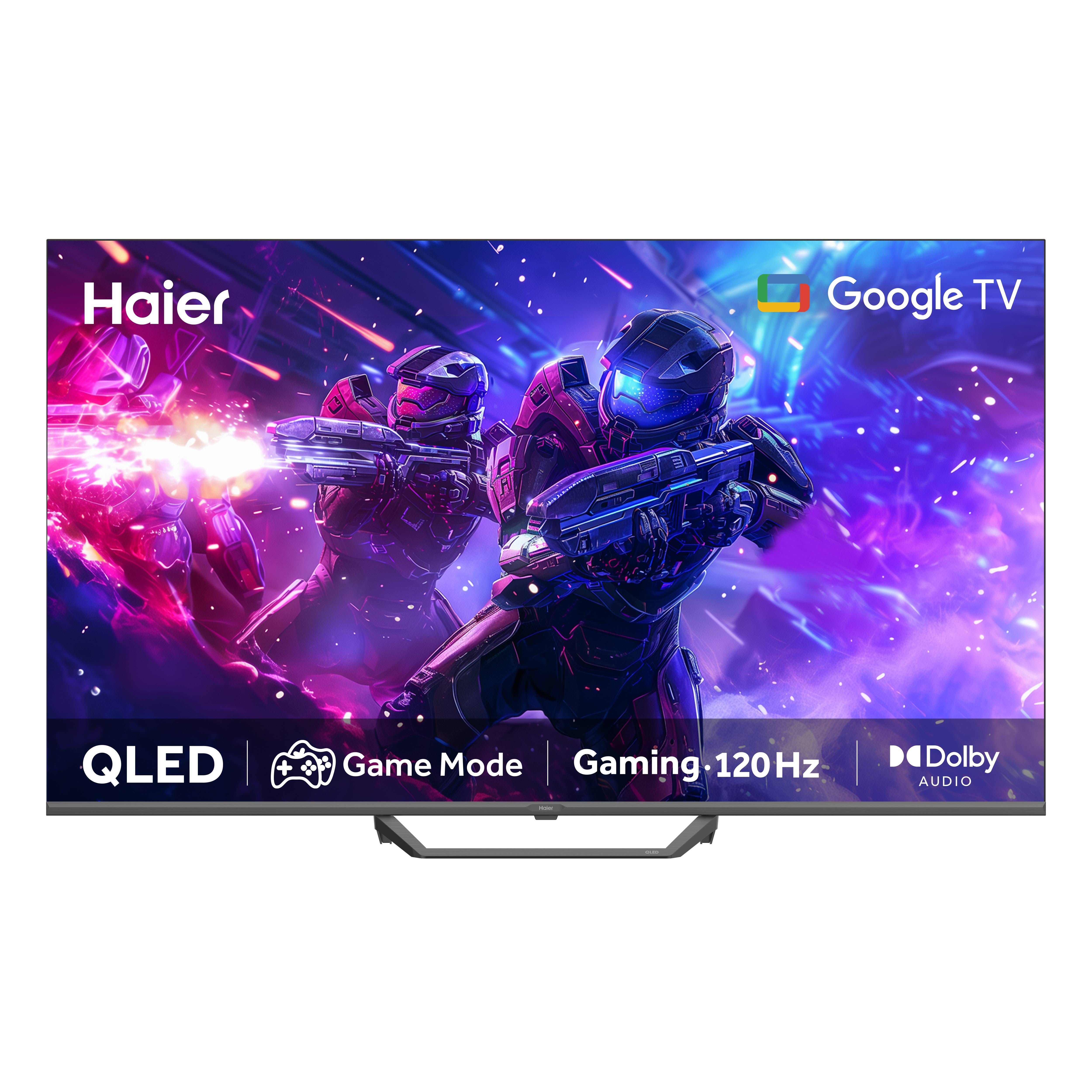Haier 55" 4K HDR Google TV QLED-S80Series-H55S80EUX (MEMC, Bezel Less, QLED, Dolby Audio)