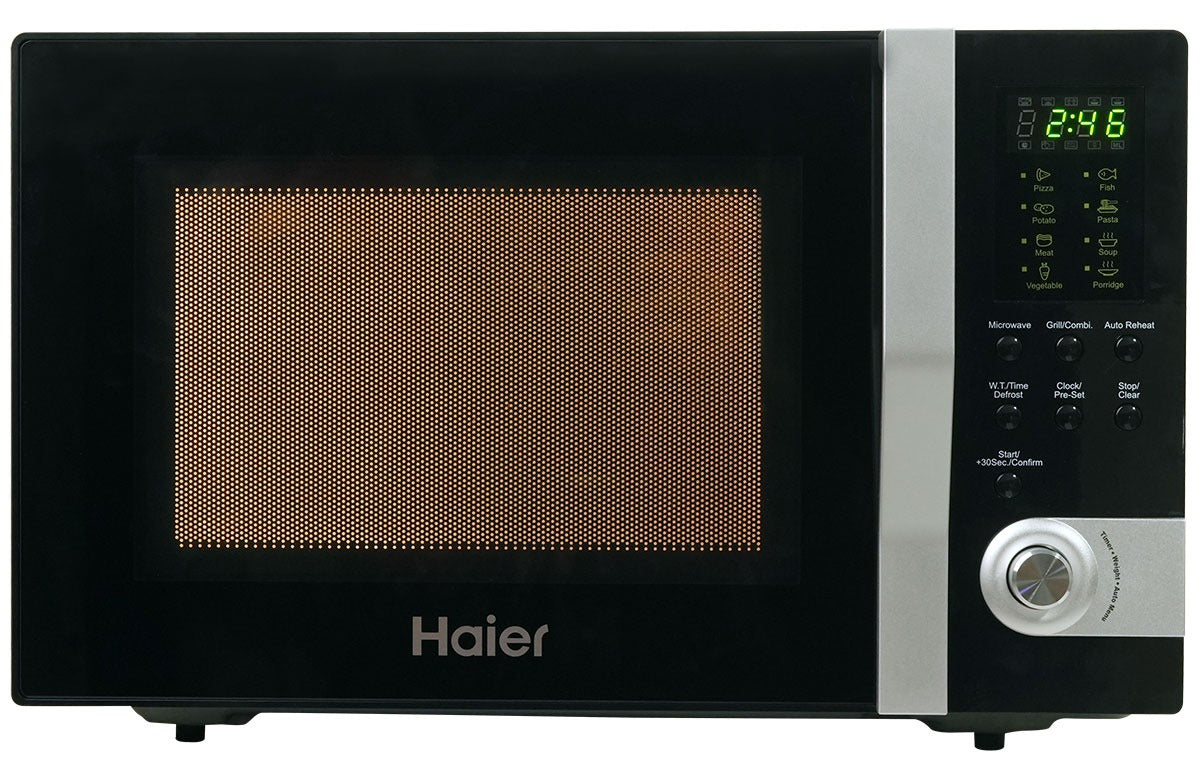 Haier 32L Grill HMN-32100BEGB (Large Capacity + Touch Press + Internal Light + Pull Handle Door) Microwave Oven