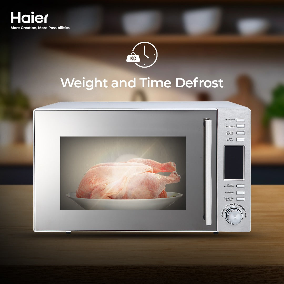 Haier 32L Grill Series HMW-32300S (Intelligent Chef with Auto Menu - Defrost Function- Speed & Weight Function) Microwave Oven