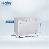 Haier HDF-385I Inverter Double Door Series ( Inverter + Balanced Cooling + Super Freeze Function + Twin Cabinet ) Deep Freezer - 13.60 Cu Ft
