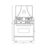 Nasgas Cooking Range 27 inch SG-327 (Single Door)