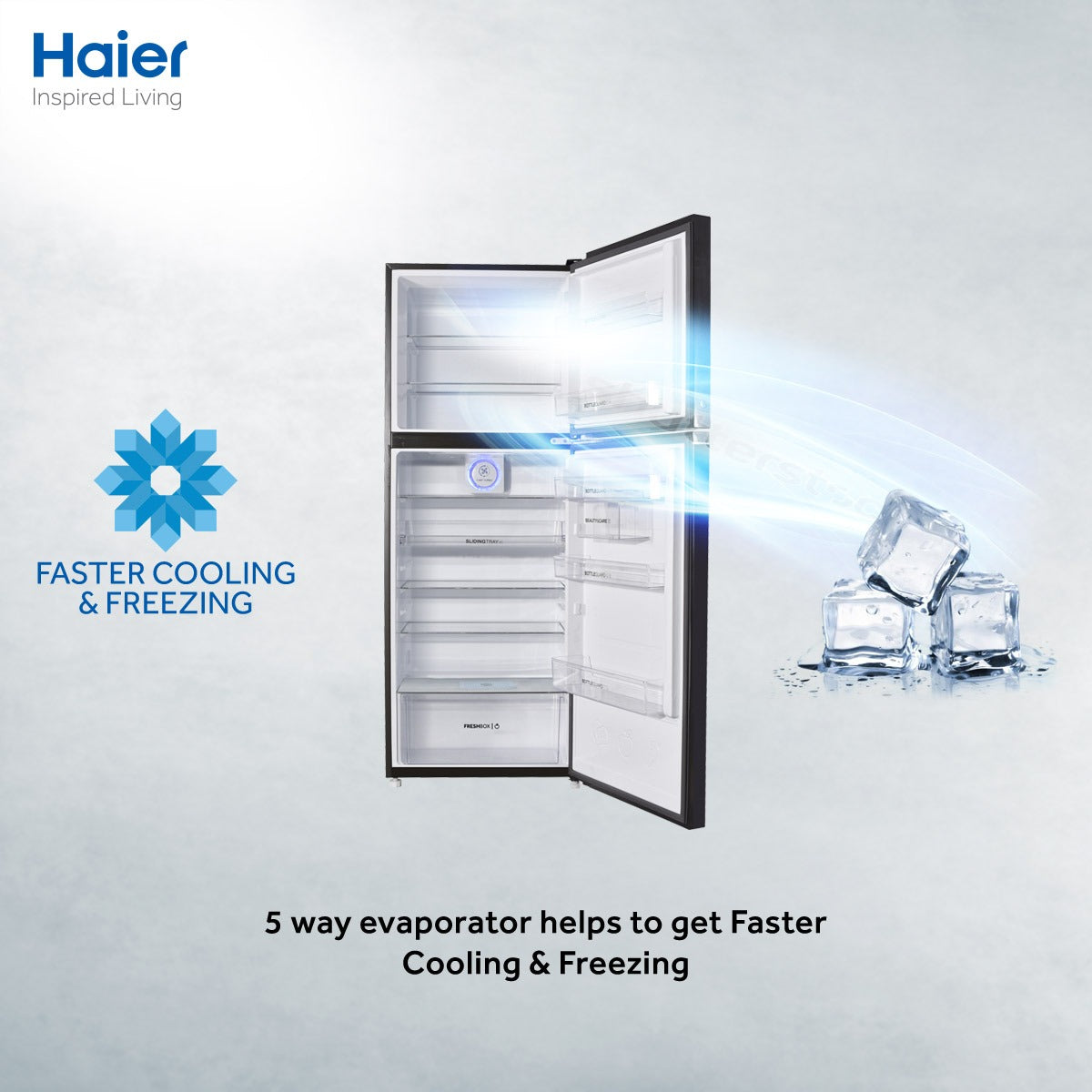 Haier HRF-418 IFGA/IFRA/IFPA Digital Inverter | (14CFT)