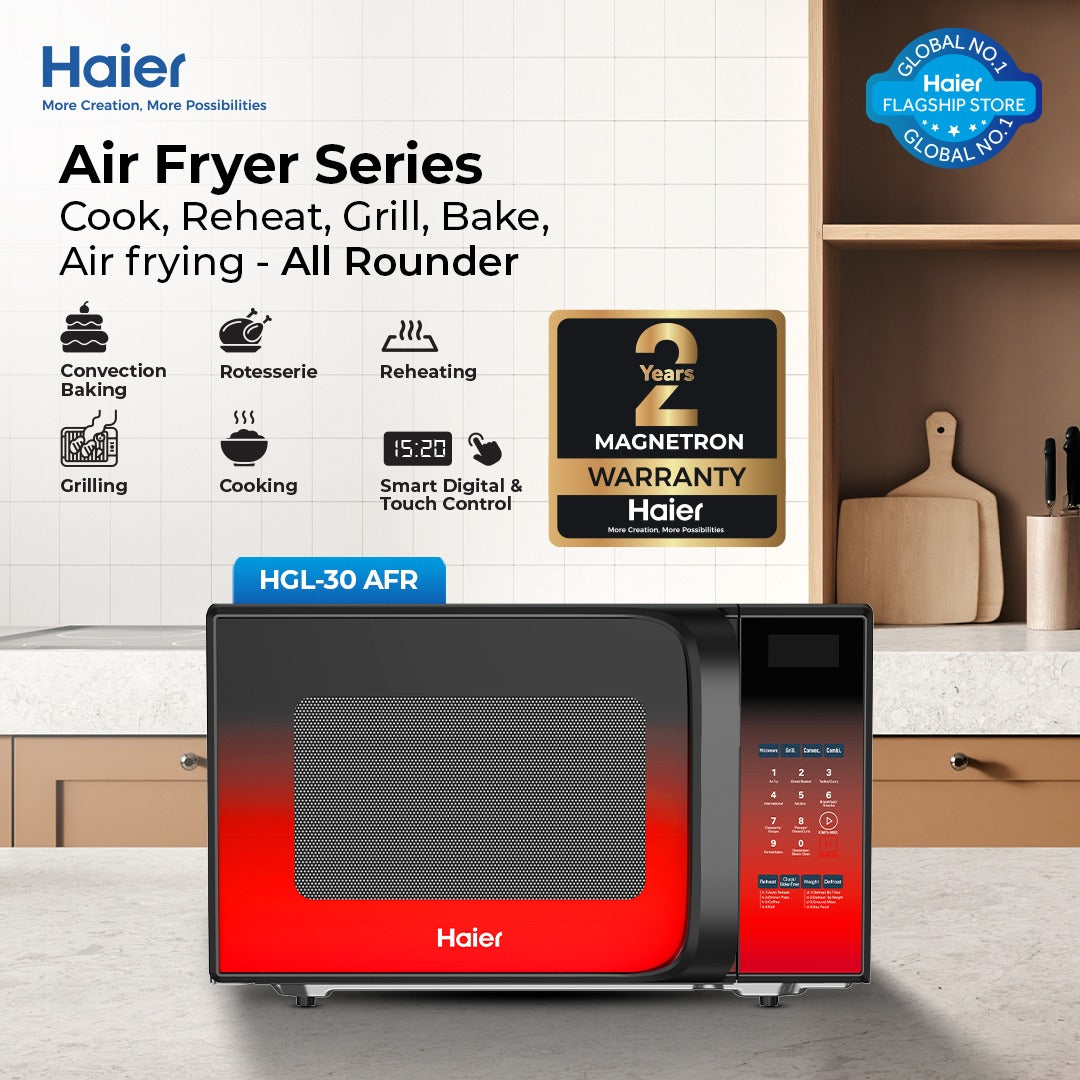 Haier 30 liter Airfryer Grill Geating HMW 30AFR/AFS Microwave Oven