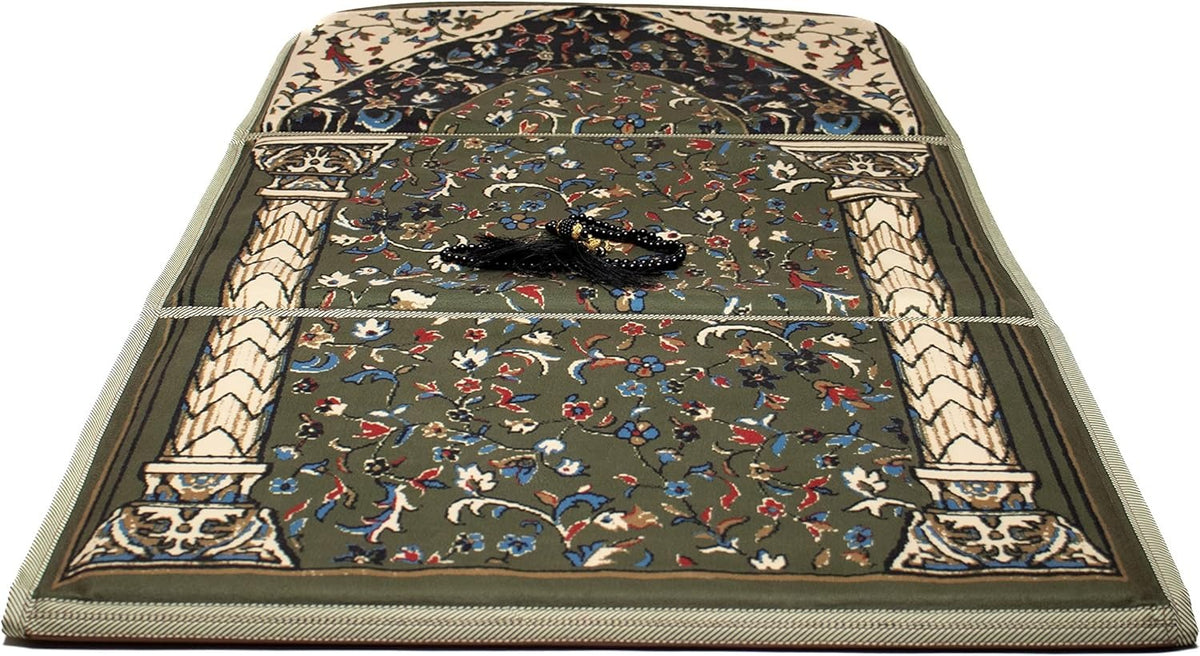 Foldable Prayer Mat With Back Support (JA NAMAZ)