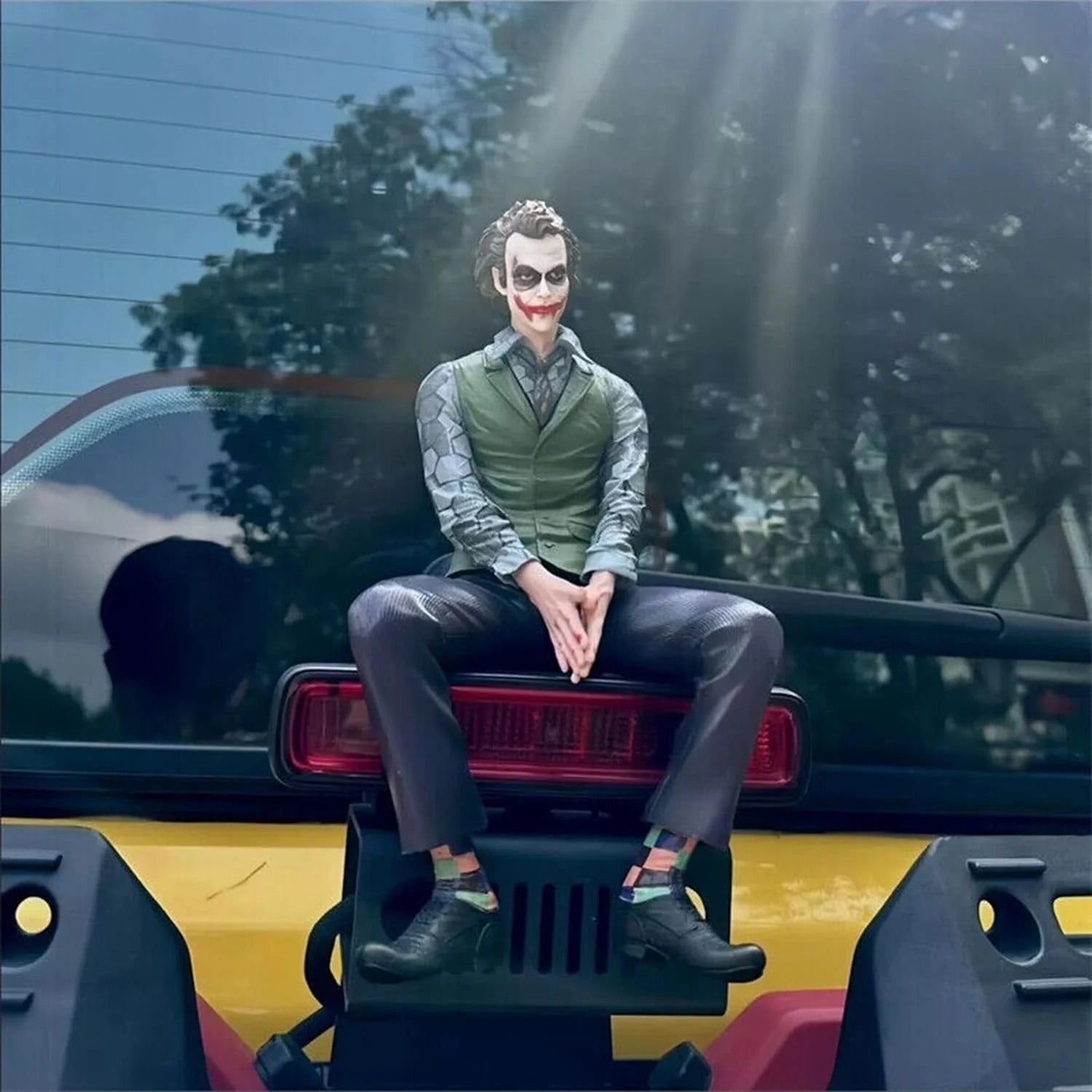 Joker car ornament