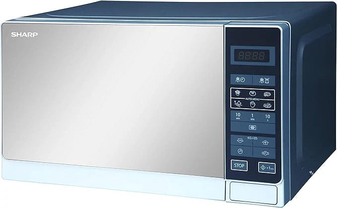 Sharp 20 Liters Digital Solo Microwave With Auto Cooking Menu Silver Color Model- R20MTS | 1 Year Warranty