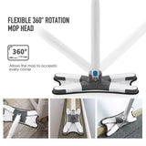 Twisted X-Type Microfiber Mop for Floor Cleaning
