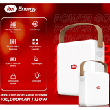 itel 100000-MAH 130W Portable Power Station – 320Wh Smart Backup Power Solution IESS 320T Power Go