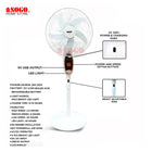 Sogo Rechargeable Floor Fan JPN-633