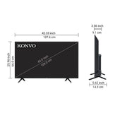 KONVO LED 43K7A 43″ QLED 4K UHD Smart TV