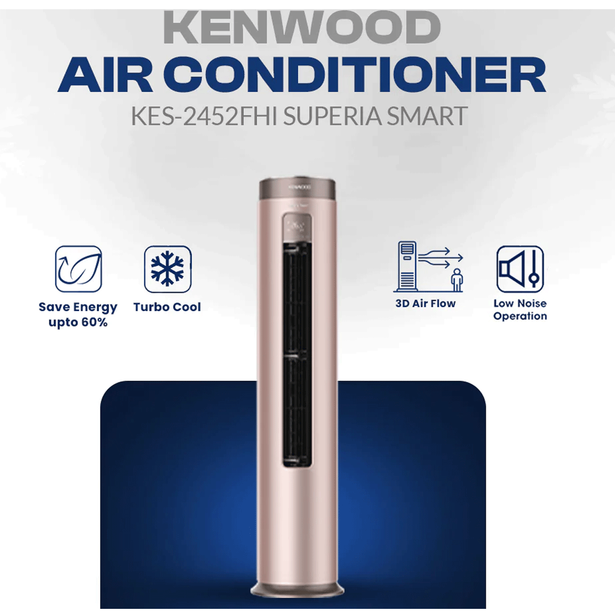 KENWOOD 2.0 TON INVERTER FLOOR STANDING AC Model KES-2452FHI