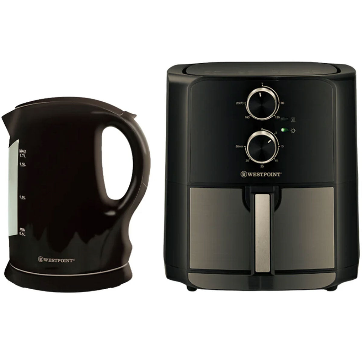 Kitchen Combo Offer Westpoint Deluxe Easy Fryer XL WF-4257 + Westpoint Cordless Kettle WF-3119